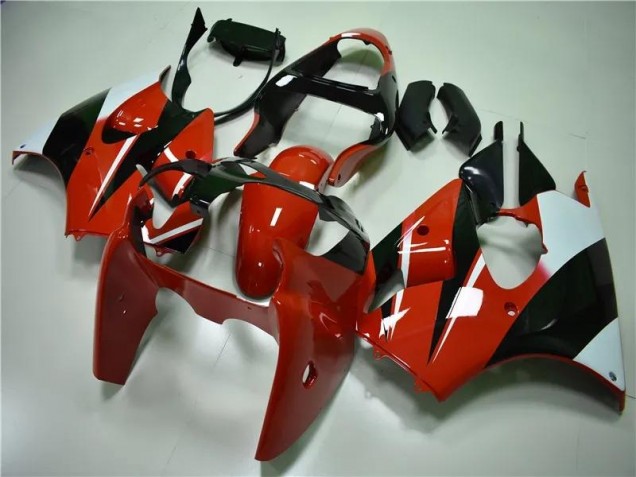 Carénage ZX6R 00-02 - Rouge Noir Blanc