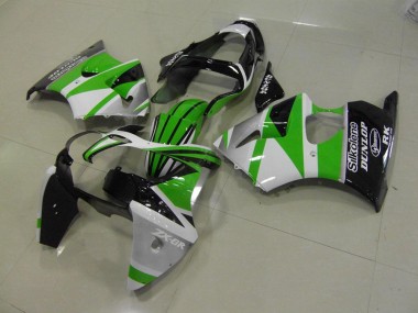 Carénage ZX6R 00-02 - Vert Blanc Bande