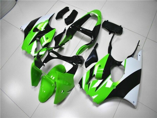 Carénage ZX6R 00-02 - Vert Blanc Noir Carénage ZX6R 00-02 - Vert Blanc Noir