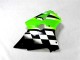 Carénage ZX6R 00-02 - Vert Noir Blanc Carénage ZX6R 00-02 - Vert Noir Blanc