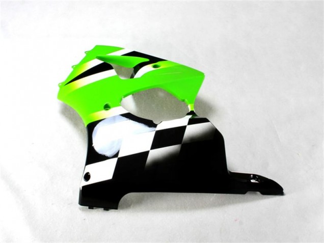 Carénage ZX6R 00-02 - Vert Noir Blanc Carénage ZX6R 00-02 - Vert Noir Blanc