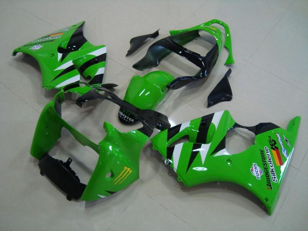 Carénage ZX6R 00-02 - Vert Noir Carénage ZX6R 00-02 - Vert Noir