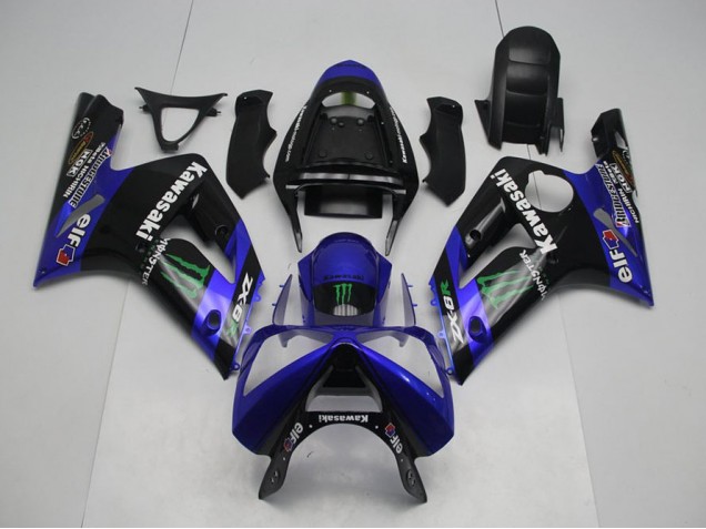 Carénage ZX6R 03-04 - Bleu Monster