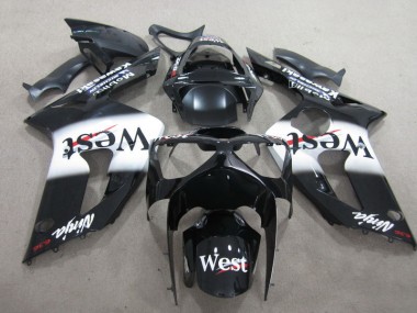 Carénage ZX6R 03-04 - Noir West Ninja 636