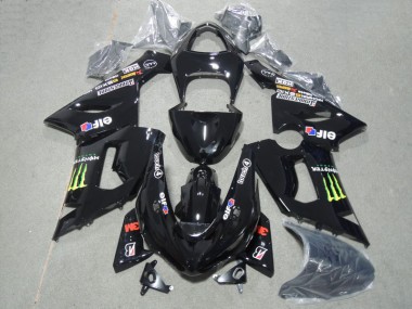 Carénage ZX6R 05-06 - 3M Touch4 Monster Noir