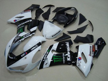 Carénage ZX6R 05-06 - Blanc Monster