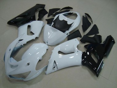 Carénage ZX6R 05-06 - Blanc Noir