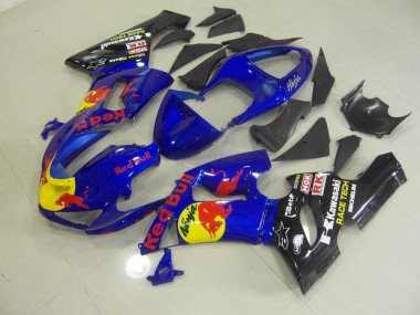 Carénage ZX6R 05-06 - Bleu Red Bull