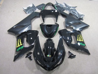 Carénage ZX6R 05-06 - Noir Vert Ninja