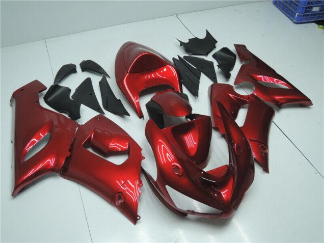 Carénage ZX6R 05-06 - Rouge Bonbon