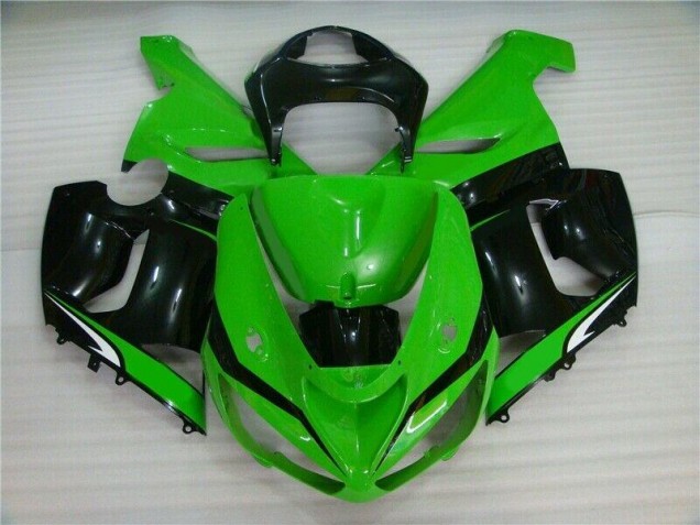 Carénage ZX6R 05-06 - Vert Blanc Noir Carénage ZX6R 05-06 - Vert Blanc Noir