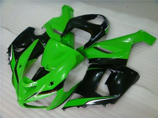 Carénage ZX6R 05-06 - Vert Blanc Noir Carénage ZX6R 05-06 - Vert Blanc Noir