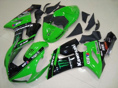 Carénage ZX6R 05-06 - Vert Monster