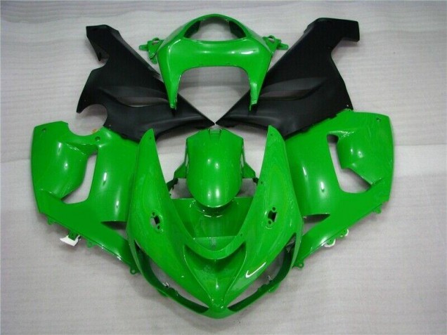 Carénage ZX6R 05-06 - Vert Noir Mat
