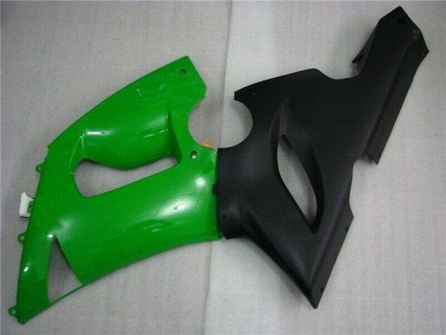 Carénage ZX6R 05-06 - Vert Noir Mat