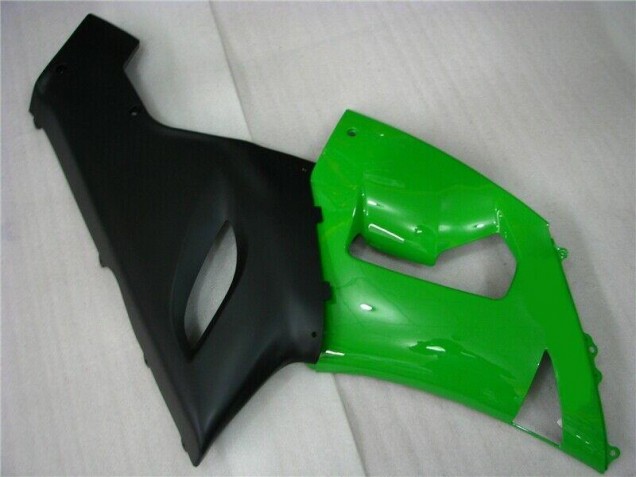 Carénage ZX6R 05-06 - Vert Noir Mat