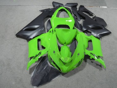 Carénage ZX6R 05-06 - Vert Noir Ninja 636