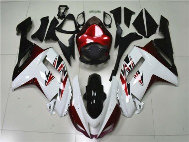 Carénage ZX6R 07-08 - Blanc Noir Rouge