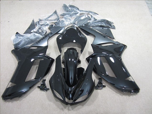 Carénage ZX6R 07-08 - Noir Argent Carénage ZX6R 07-08 - Noir Argent