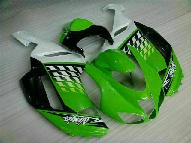 Carénage ZX6R 07-08 - Vert Blanc Ninja Carénage ZX6R 07-08 - Vert Blanc Ninja