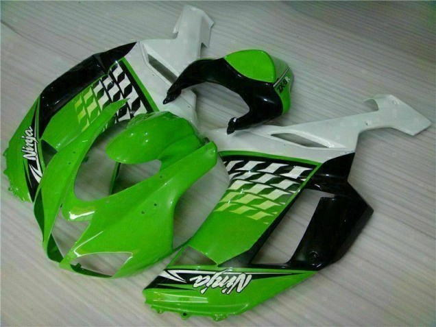 Carénage ZX6R 07-08 - Vert Blanc Ninja Carénage ZX6R 07-08 - Vert Blanc Ninja