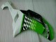 Carénage ZX6R 07-08 - Vert Blanc Ninja Carénage ZX6R 07-08 - Vert Blanc Ninja
