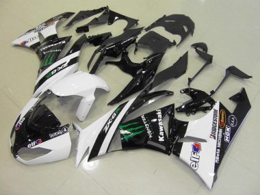 Carénage ZX6R 09-12 - Blanc Monster