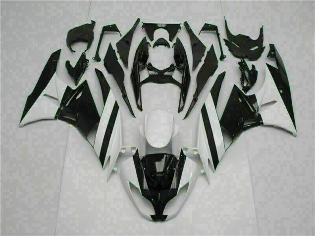 Carénage ZX6R 09-12 - Blanc Noir Carénage ZX6R 09-12 - Blanc Noir