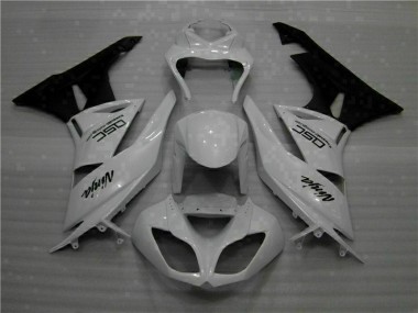 Carénage ZX6R 09-12 - Blanc Noir Ninja