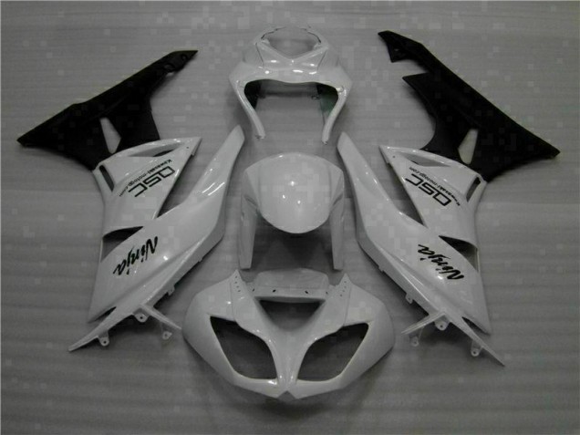 Carénage ZX6R 09-12 - Blanc Noir Ninja