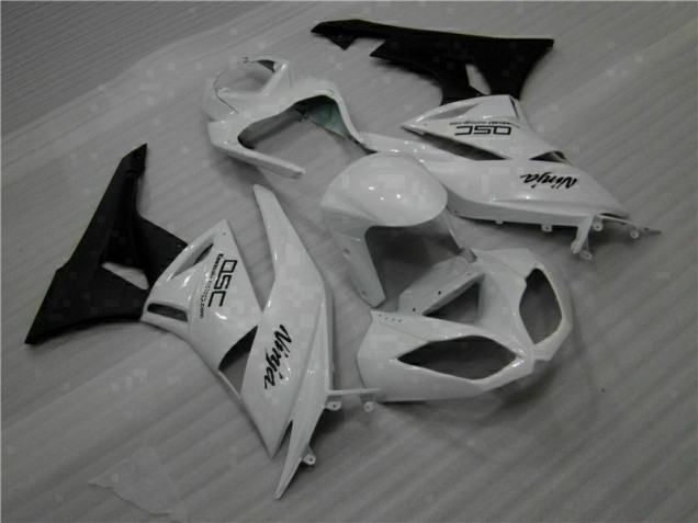 Carénage ZX6R 09-12 - Blanc Noir Ninja