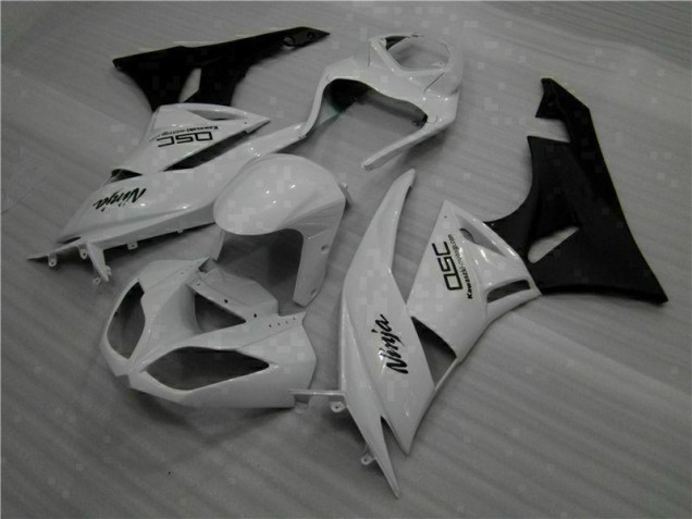 Carénage ZX6R 09-12 - Blanc Noir Ninja