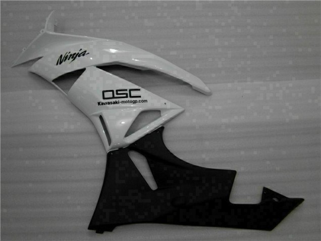Carénage ZX6R 09-12 - Blanc Noir Ninja
