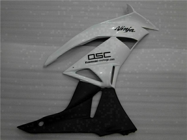 Carénage ZX6R 09-12 - Blanc Noir Ninja