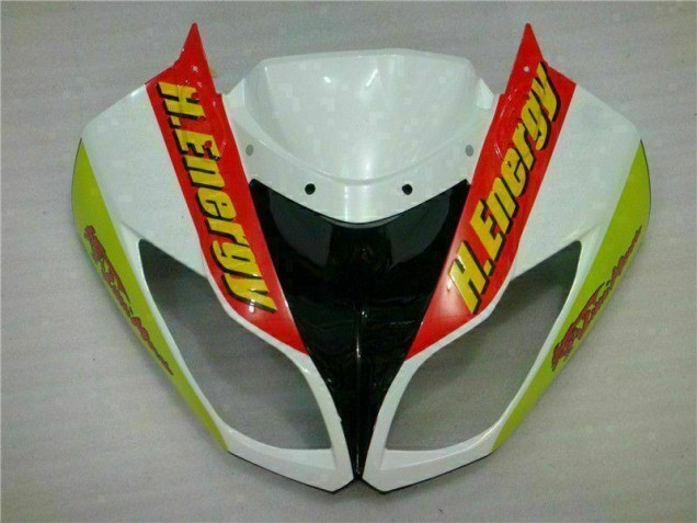 Carénage ZX6R 09-12 - Blanc Rouge H. Énergie