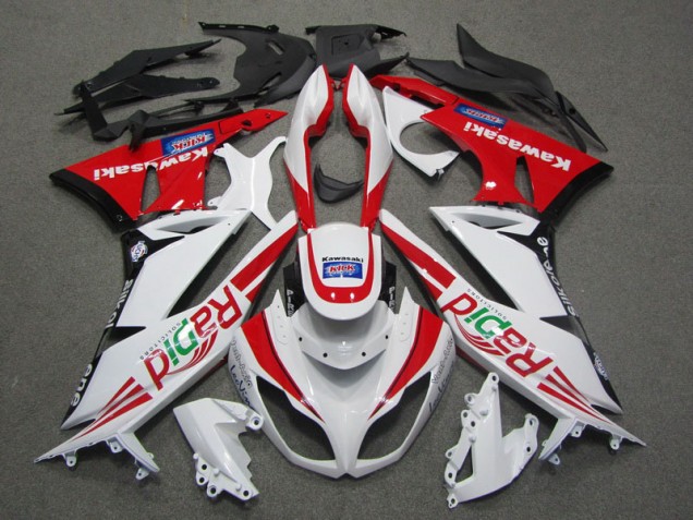 Carénage ZX6R 09-12 - Blanc Rouge Rapid Carénage ZX6R 09-12 - Blanc Rouge Rapid