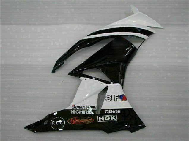 Carénage ZX6R 09-12 - Noir Blanc 3M Touch4
