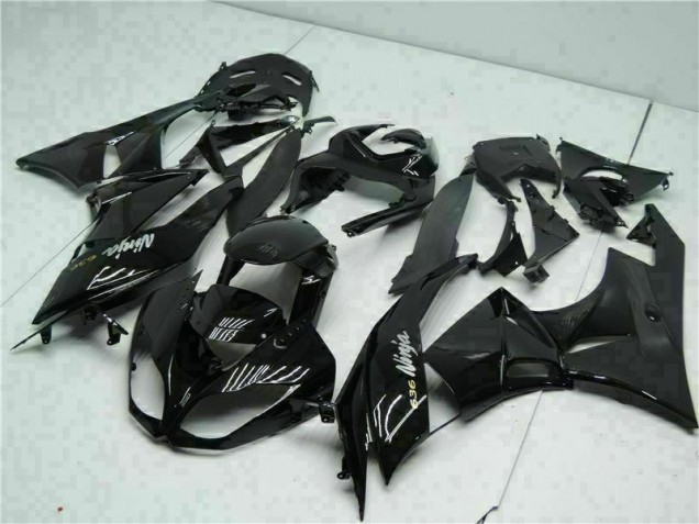 Carénage ZX6R 09-12 - Noir Blanc Ninja 636