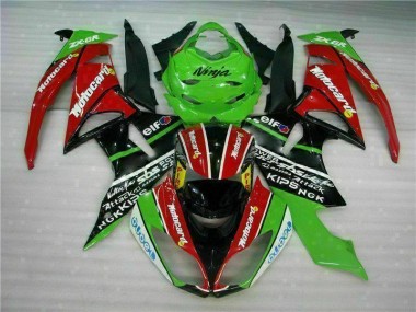 Carénage ZX6R 09-12 - Noir Rouge Vert card