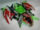 Carénage ZX6R 09-12 - Noir Rouge Vert card