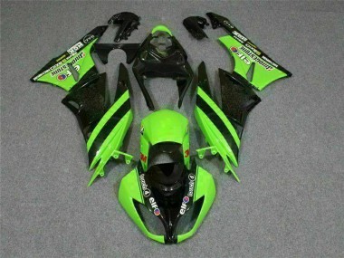 Carénage ZX6R 09-12 - Noir Vert 3M Touch4