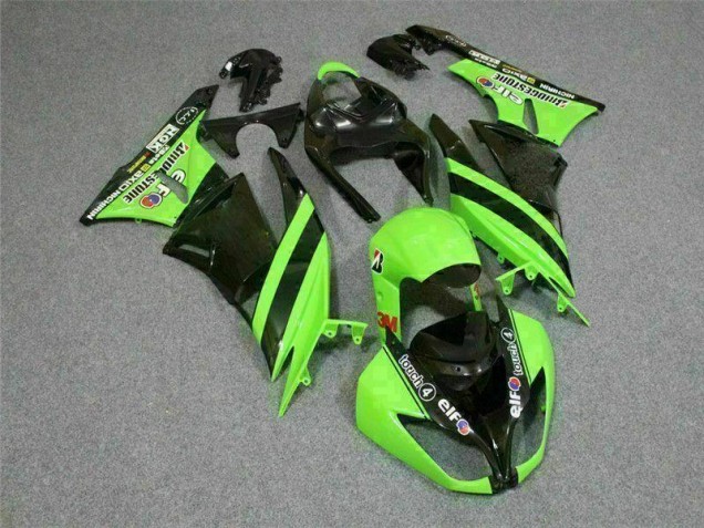 Carénage ZX6R 09-12 - Noir Vert 3M Touch4 Carénage ZX6R 09-12 - Noir Vert 3M Touch4