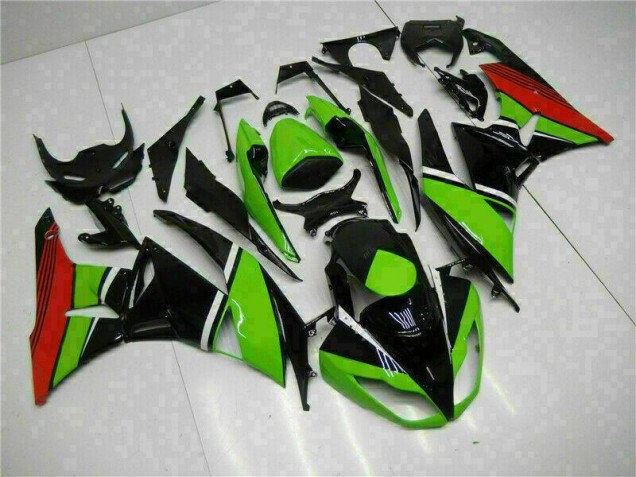 Carénage ZX6R 09-12 - Noir Vert Rouge