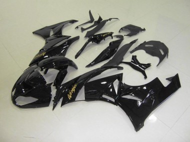 Carénage ZX6R 09-12 - Noir avec Or Décalque
