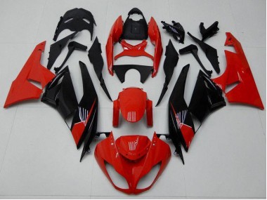 Carénage ZX6R 09-12 - Rouge Noir