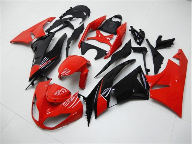 Carénage ZX6R 09-12 - Rouge Noir