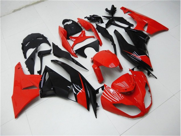 Carénage ZX6R 09-12 - Rouge Noir