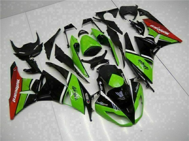 Carénage ZX6R 09-12 - Vert Noir Rouge
