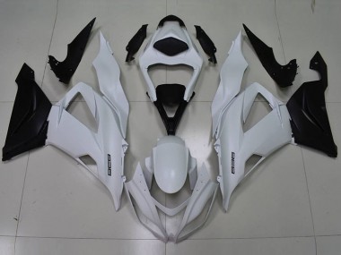 Carénage ZX6R 13-18 - Blanc Noir 636