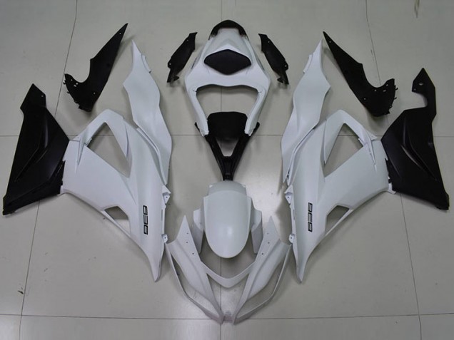 Carénage ZX6R 13-18 - Blanc Noir 636